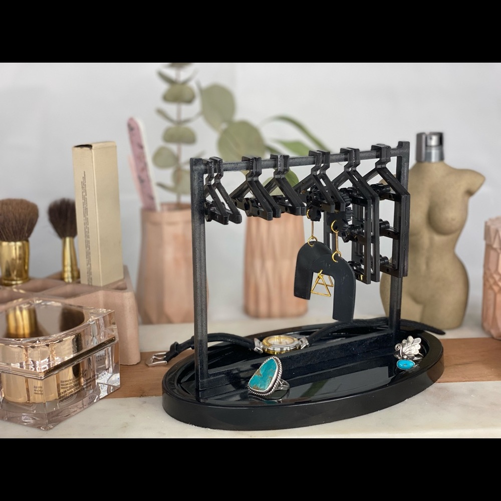 Earring Rack with Catchall Tray